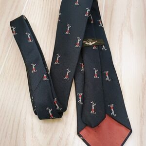 The Robert Taylor Mens‎ Blue Tie Golf Silk Blend Woven L: 56" W: 3"